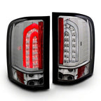Raxiom 07-13 Chevrolet Silverado 1500 G2 LED Tail Lights- Black Housing- Smoked Lens