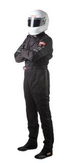 RaceQuip Black SFI-1 1-L Suit - Medium Tall