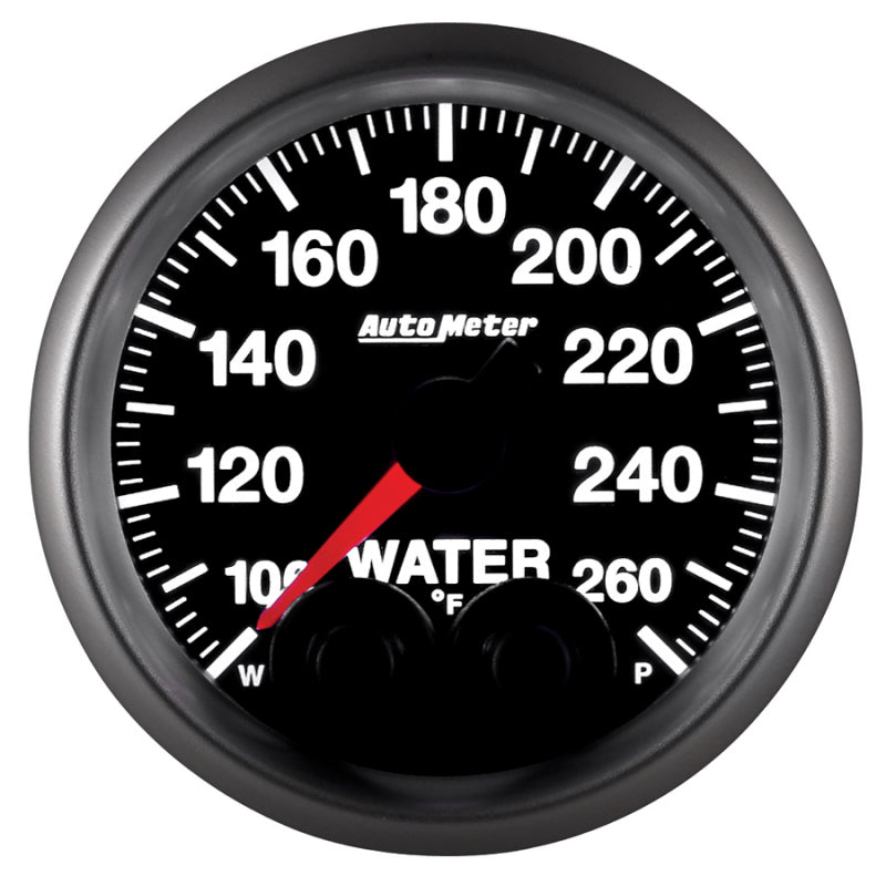 Autometer Elite Nascar 2-1/16in 100-260 Deg. F Water Temp. w/ Peak and Warn Gauge w/ Pro-Control