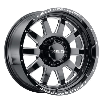 Weld Off-Road W102 20X9.0 Stealth 8X170 ET00 BS5.00 Gloss Black MIL 125.1