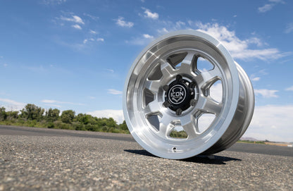 ICON Nuevo 17x8.5 / 6x135 / 6mm Offset 5in BS - Silver Machined