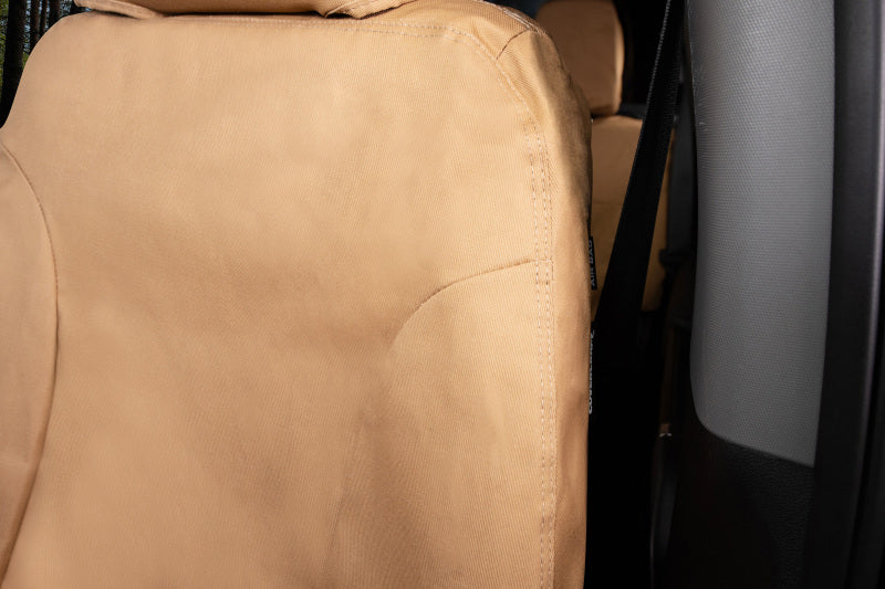Covercraft 15-26 Ford Transit Polycotton SeatSaver Custom Second Row Seat Covers-Tan