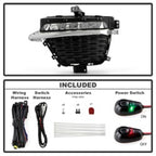 Spyder 22-24 Jeep Grand Cherokee (2-Row) OEM LED Fog Lights w/Switch - Clear (FL-JGC22-LED-C)