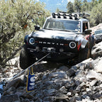 Superwinch 10000 LBS 12V DC 3/8in x 54ft Synthetic Rope Scorpion 10000SR Winch - Black Powdercoat
