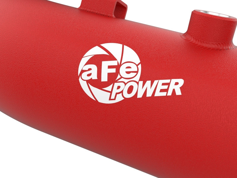 aFe 23-25 Ford F250/F350 Super Duty V8-6.7L BladeRunner Aluminum Hot & Cold Charge Pipe Kit - Red