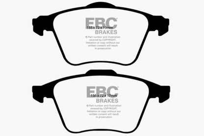 EBC 08-10 Volvo S60 2.5 Turbo T5 Ultimax2 Front Brake Pads