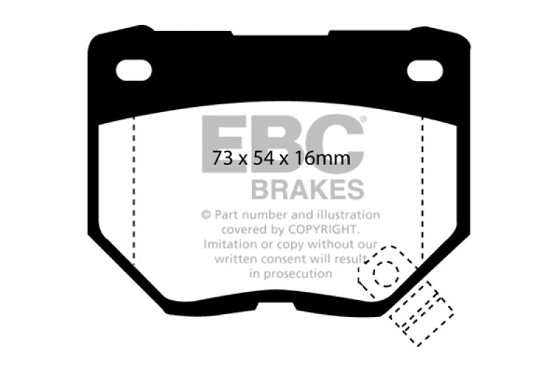 EBC 89-95 Nissan Skyline (R32) 2.6 Twin Turbo GT-R Ultimax2 Rear Brake Pads