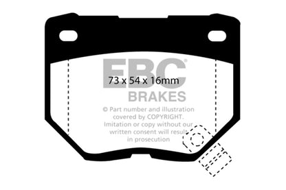 EBC 89-95 Nissan Skyline (R32) 2.6 Twin Turbo GT-R Ultimax2 Rear Brake Pads