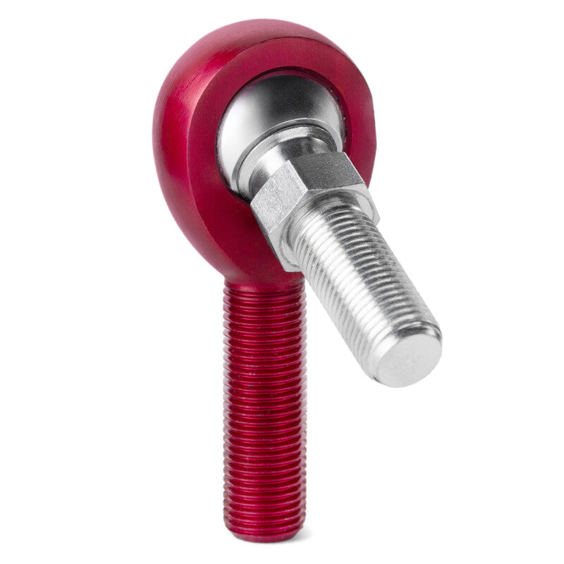 QA1 A Series Endura Rod End - Male/Right Hand - .4375in Bore x 1/2-20 w/Stud - Red Aluminum