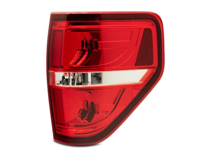 Raxiom 09-14 Ford F-150 Styleside Tail Lights- Chrome Housing - Red/Clear Lens