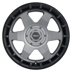 Weld Off-Road Ridge 20x9 - 5x127 / 5x139.7 BP - ET0 - 87.1mm CB - Satin Gunmetal Wheel (Black Ring)