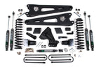 Zone Offroad 23-26 Ford F250/F350 4WD 7in Radius Arm Susp. Lift Kit 4.5in Rear - Adv. Series Shocks