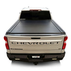 Westin 19-26 GM Silverado/Sierra 1500 5ft 8in Bed Manual Retractable Tonneau Cover - Black