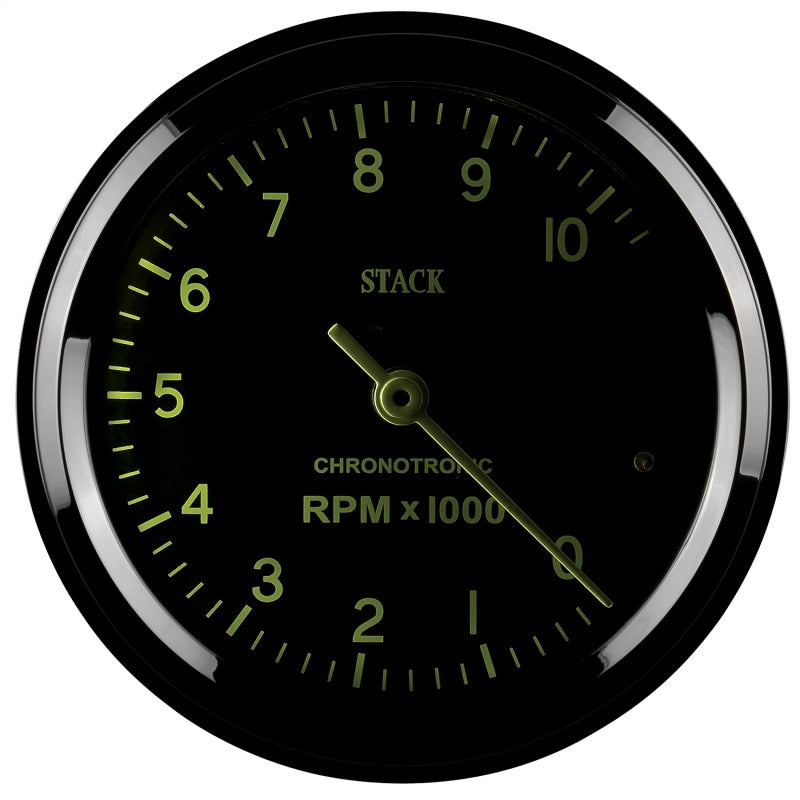 Autometer Chronocentric Tachometer - 80mm Blk - 0-10K RPM