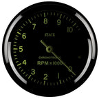 Autometer Chronocentric Tachometer - 80mm Blk - 0-10K RPM