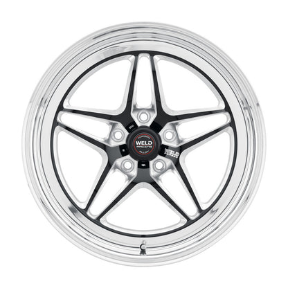 Weld RT-S S81 15x10 / 5x115 BP / 6.5in BS Black Wheel - Non-Beadlock