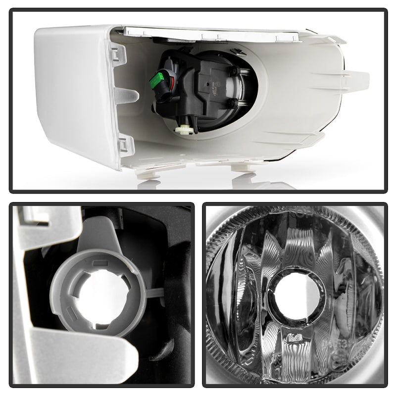 Spyder 07-14 Toyota FJ Cruiser OEM Style Fog Lights w/ Switch - Clear F-TFJ07-C