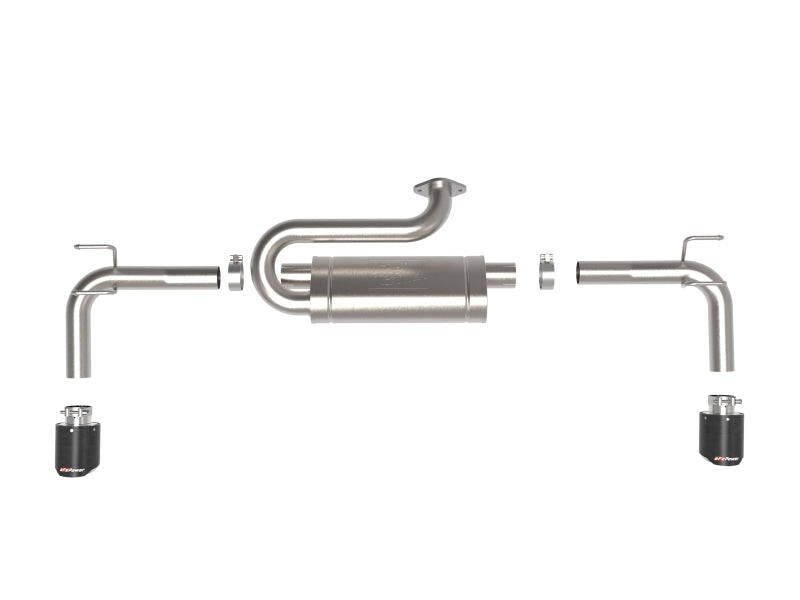 aFe 2023+ Mazda CX-50 Takeda 2.5in 304 SS Axle-Back Exhaust System w/ Carbon Fiber Tips