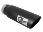 aFe Diesel Exhaust Tip Bolt On Black 4in Inlet x 5in Outlet x 15in