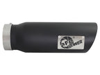 aFe Diesel Exhaust Tip Bolt On Black 4in Inlet x 5in Outlet x 15in