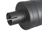 aFe MACH Force-Xp 409 SS Muffler w/ Black finish 2-1/2in Inlet & Outlet 14in x 16in Diameter