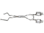 aFe MACHForce XP 3in 304 SS Cat-Back Dual Mode Exhaust w/ Polished Tips 16-17 Cadillac ATS-V V6-3.6L