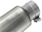aFe MACHForce XP 5in DPF-Back Stainless Steel Exh Sys, Black tip, Ford Diesel Trucks 08-10 V8-6.4L