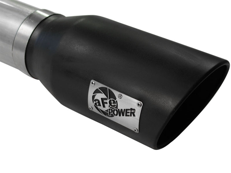 aFe MACHForce XP 5in DPF-Back Stainless Steel Exhaust , Blk, Ford Diesel Trucks 11-14 V8-6.7L td