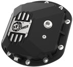 aFe Street Series Dana 30Front Differential Cover Black w/ Machined Fins 97-18 Jeep Wrangler