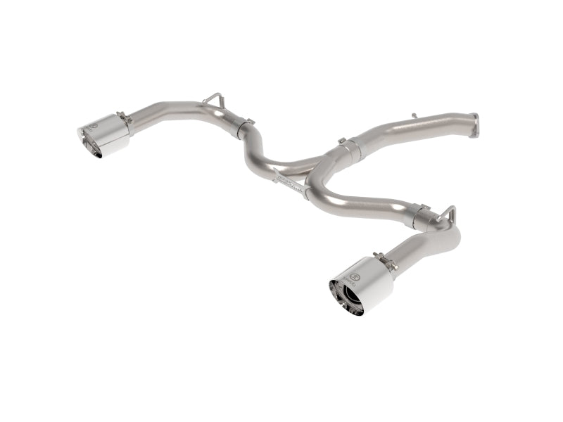 aFe Takeda 20-21 Kia Forte GT 1.6L (t) 3in to 2.5in SS Axle-Back Exhaust System w/ Polished Tips