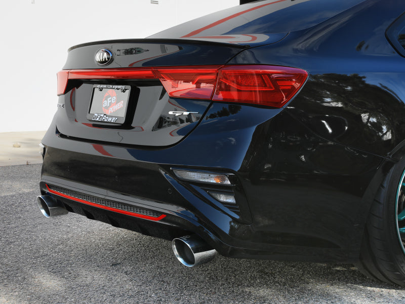 aFe Takeda 20-21 Kia Forte GT 1.6L (t) 3in to 2.5in SS Axle-Back Exhaust System w/ Polished Tips