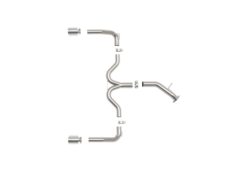 aFe Takeda 20-21 Kia Forte GT 1.6L (t) 3in to 2.5in SS Axle-Back Exhaust System w/ Polished Tips