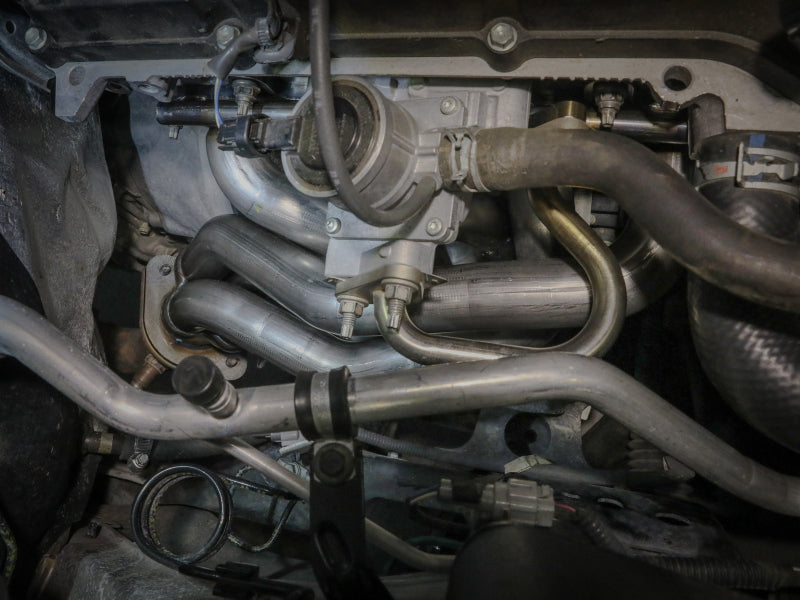 aFe Twisted Steel 05-22 Toyota Tacoma Long Tube Header 304 Stainless Steel