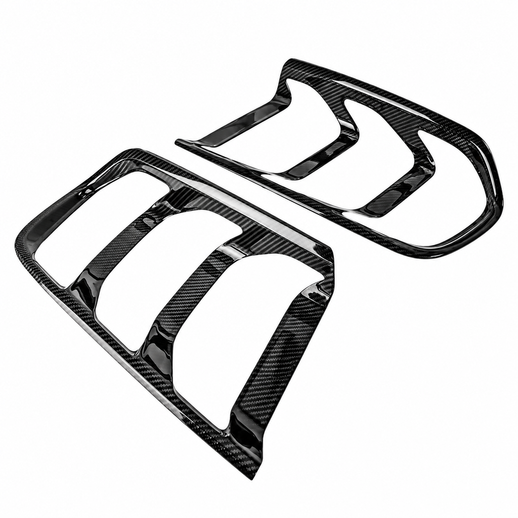 Dry Carbon Fiber Tail Light Trim for Ford Mustang by Stratec Systems