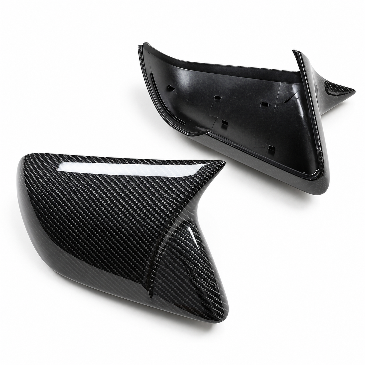 M Style Carbon Fiber Mirror Caps for Ford Mustang by Stratec Systems
