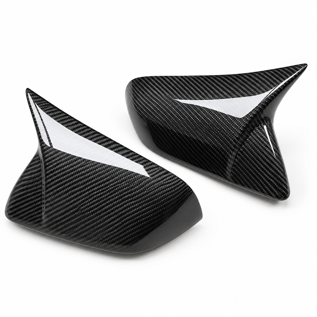 M Style Carbon Fiber Mirror Caps for Ford Mustang by Stratec Systems