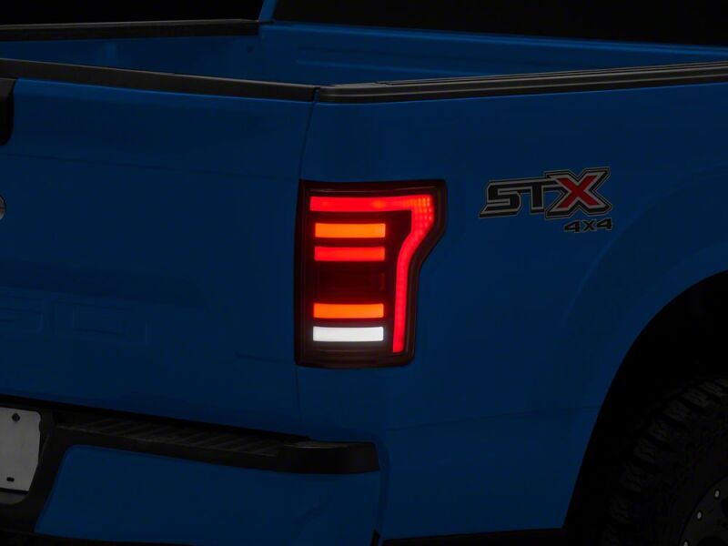 Raxiom 15-20 Ford F-150 RBX LED Tail Lights- Black Housing- Smoked Lens