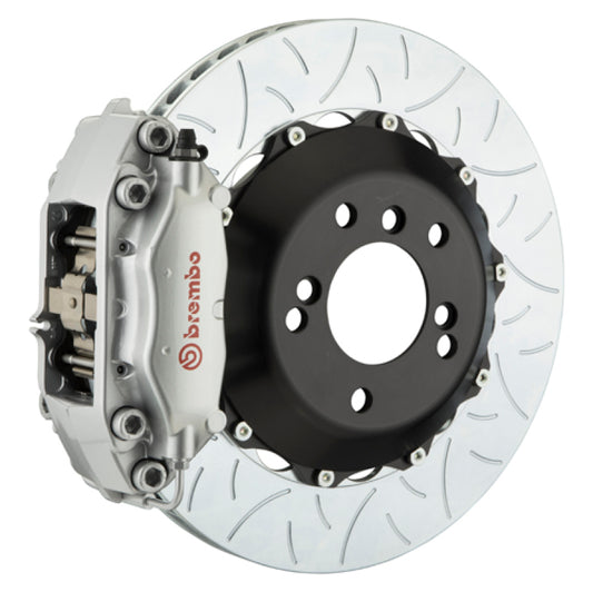 Brembo 10-16 E550 Sedan Rr GT BBK 4Pis Cast 345x28 2pc Rotor Slotted Type3-Silver