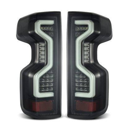 AlphaRex 19-23 Chevrolet Silverado 1500/2500HD/3500HD PRO-Series LED Tail Lights Jet Black