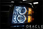 Oracle 07-13 Chevrolet Silverado LED Round Style Headlight Halo Kit - Green