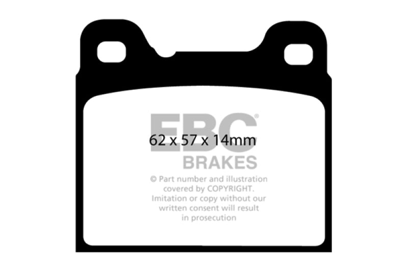 EBC 91-93 Volvo 740 2.3 (ABS) (Girling) Ultimax2 Rear Brake Pads