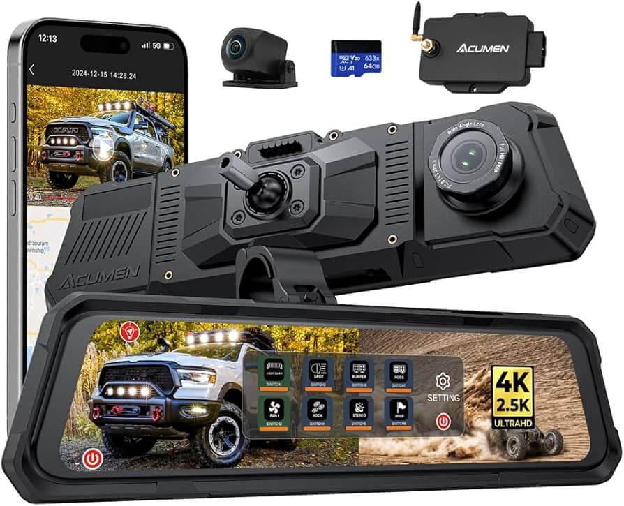 Acument Front/ Rearview mirror switch control system