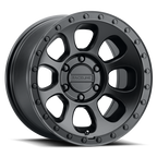 Raceline 961B Bolt 17x9in / 6x139.7 BP / -12mm Offset / 106.1mm Bore - Satin Black