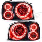 Oracle 01-04 Nissan Frontier LED Headlight Triple Halo Kit - Red