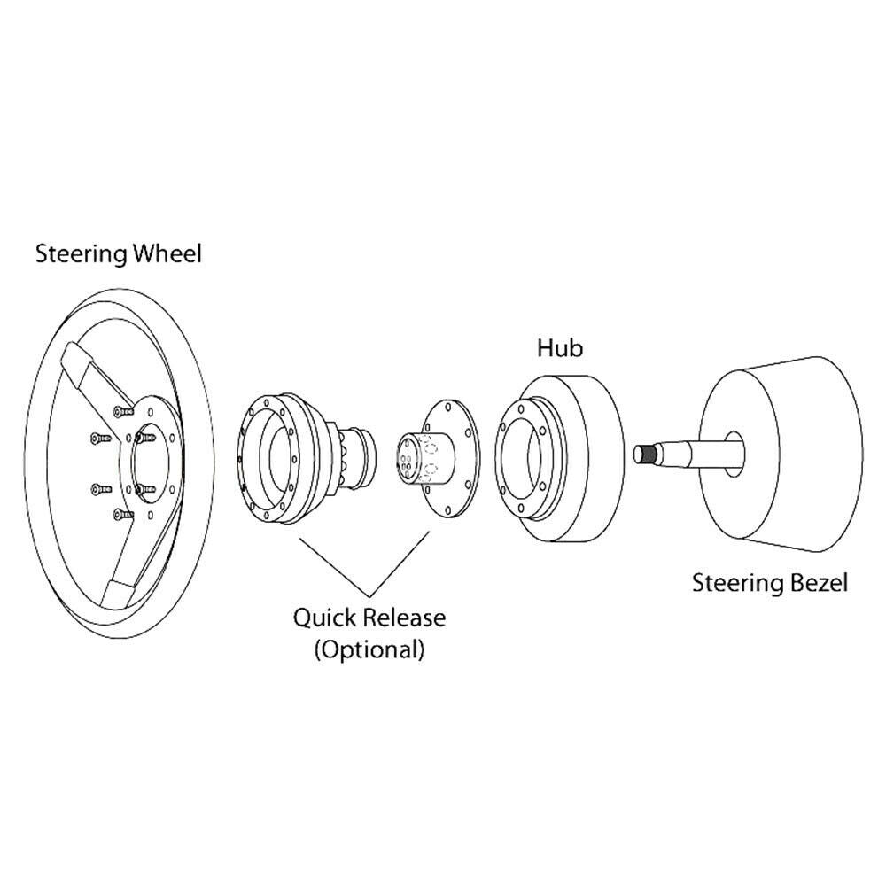 Steering Wheel Short Hub Adapter For 2015-2017 Subaru WRX STI Forester Legacy - Bull Boost Performance