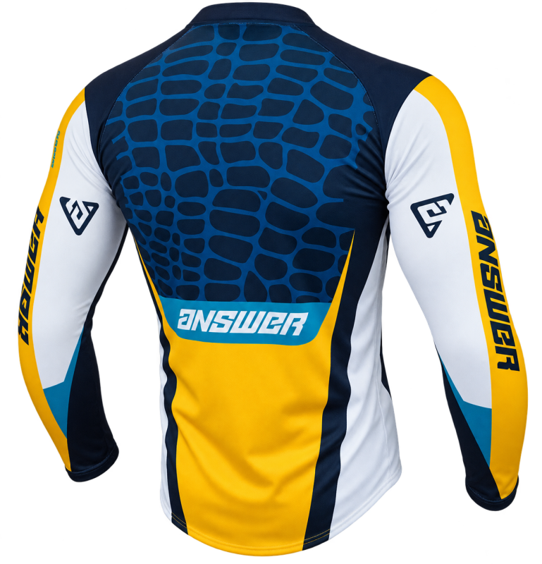 Answer  Syncron Raceday Jersey Yellow/Navy/Cyan/White Youth - Large