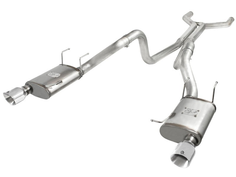 aFe MACHForce XP Cat-Back Exhaust 3in SS w/ Polished Tips 11-14 Ford Mustang GT V8 5.0L