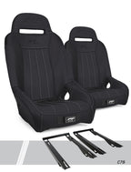 PRP Polaris RZR PRO XP GT/S.E. Suspension Seats Kit (Pair) - Black