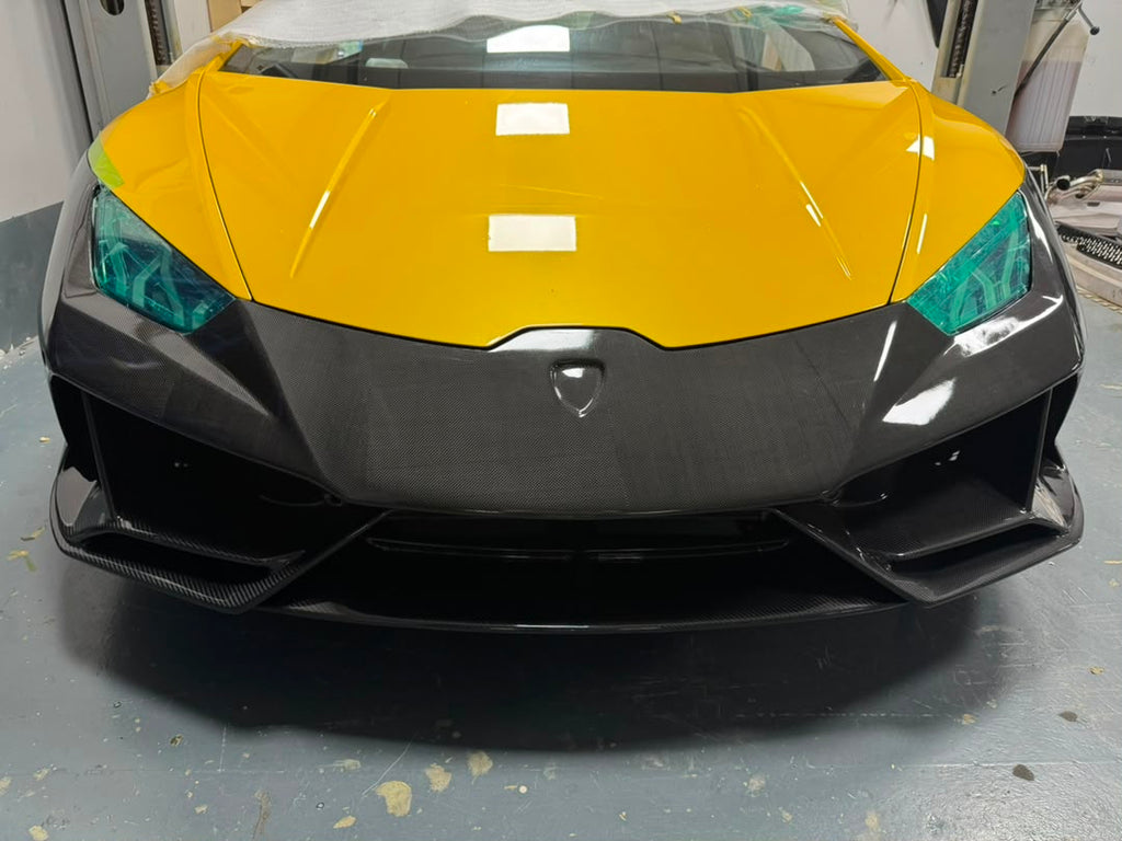 Carbon Fiber Evo Style Front and Rear Bumper Conversion kit - Lamborghini Huracan
