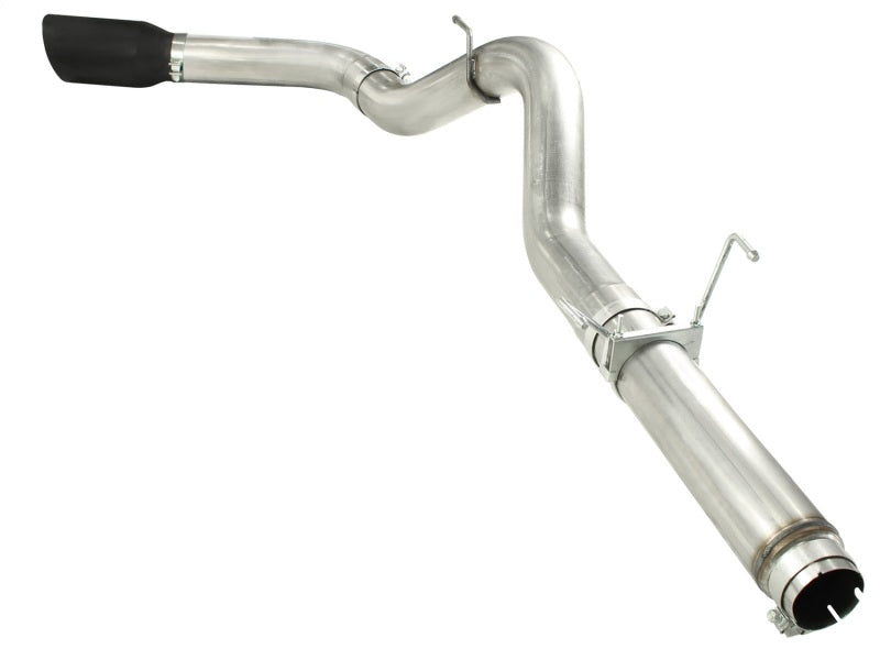 aFe MACHForce XP 5in DPF-Back 409SS Exhaust Dodge Diesel Trucks 07.5-12 L6-6.7L (td) Black Tip